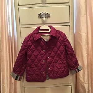 Berry color  size3Y Burberry jacket  75$